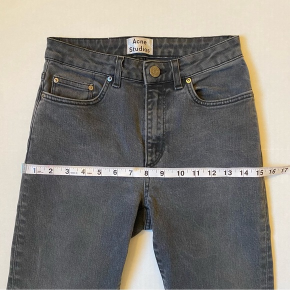 ACNE STUDIOS Pin Tar Straight Leg Gray Jeans - Picture 8 of 12